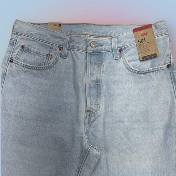 Levi's Denim - LEVI’S 501 Women’s 32 x 30 High Rise BUTTON FLY Straight Leg Blue Jeans